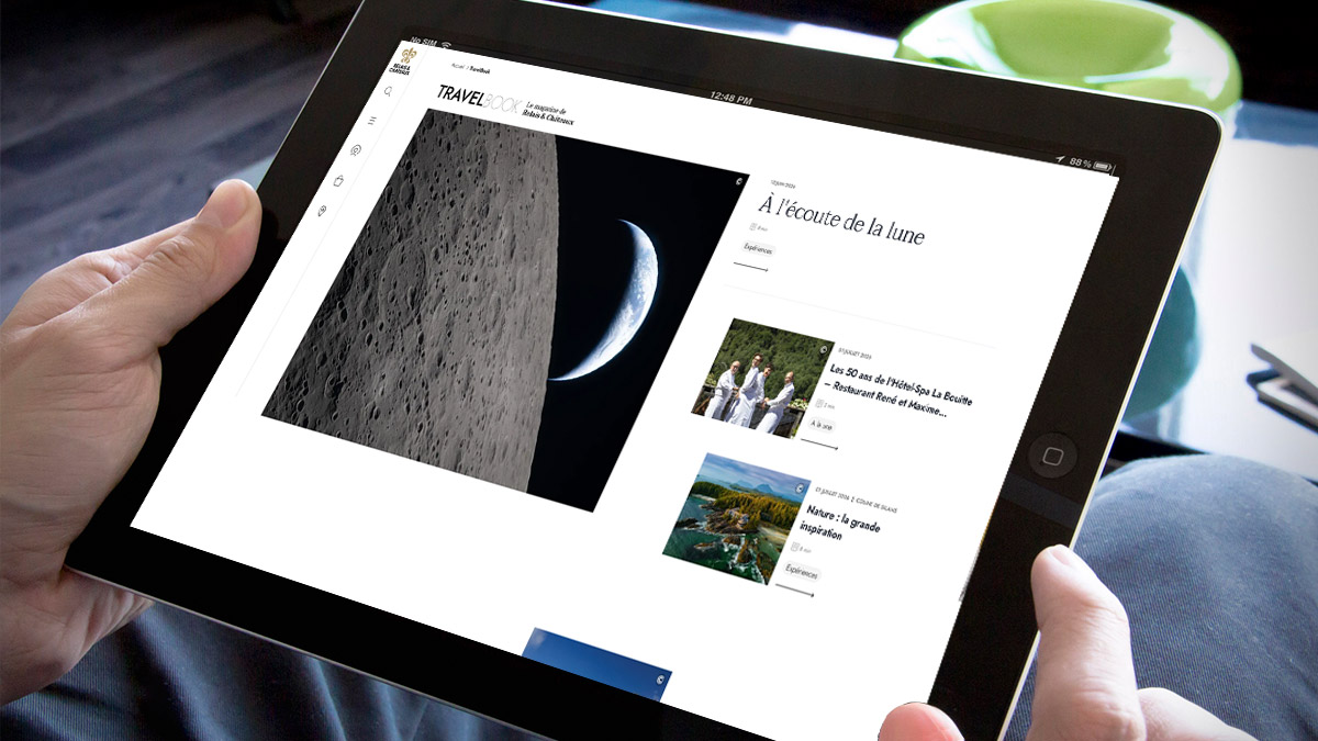 Travelbook, le magazine de relais chateaux